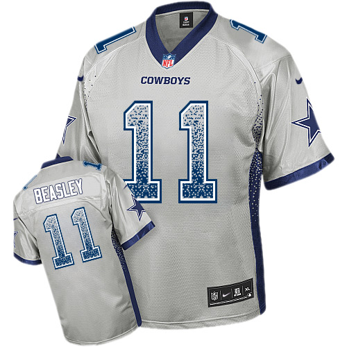 Men's Limited Cole Beasley Nike Jersey Grey - #11 Drift Fashion NFL Dallas Cowboys